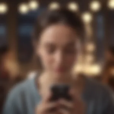 Leveraging Smartphones for Social Networking Person using a smartphone for social networking