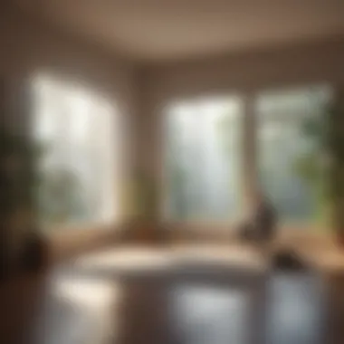 Creating a Tranquil Space A calm room with soft lighting, illustrating a peaceful space for thought.