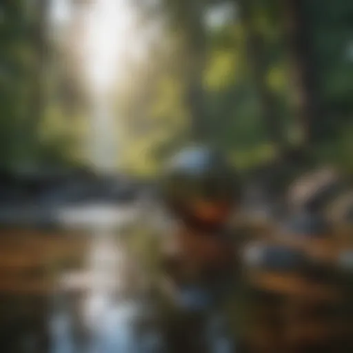 A serene landscape depicting calmness and tranquility.