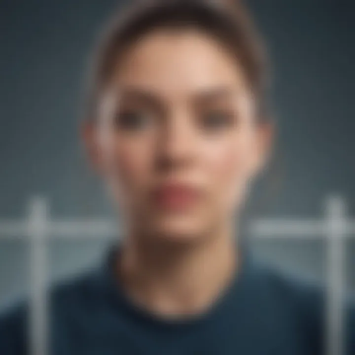 A barrier symbolizing obstacles to self-esteem