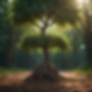 Cultivating Lasting Growth A flourishing tree symbolizing personal growth