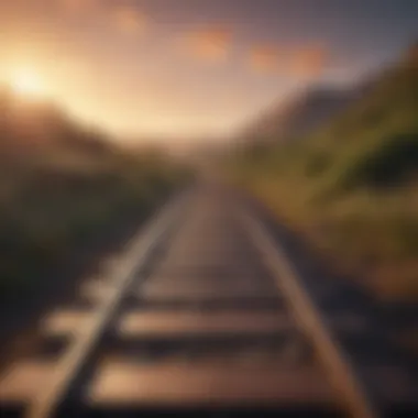 Journey Towards a Brighter Future A path leading towards a bright horizon