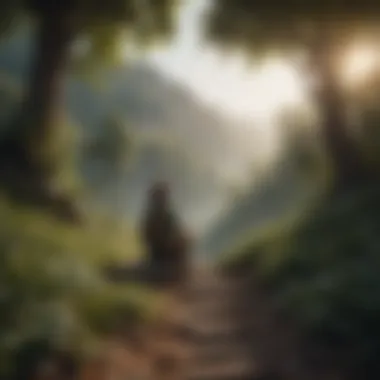 Embracing Change Through Nature A serene landscape symbolizing personal growth