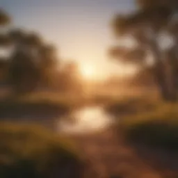 A serene landscape at sunrise, symbolizing new beginnings.