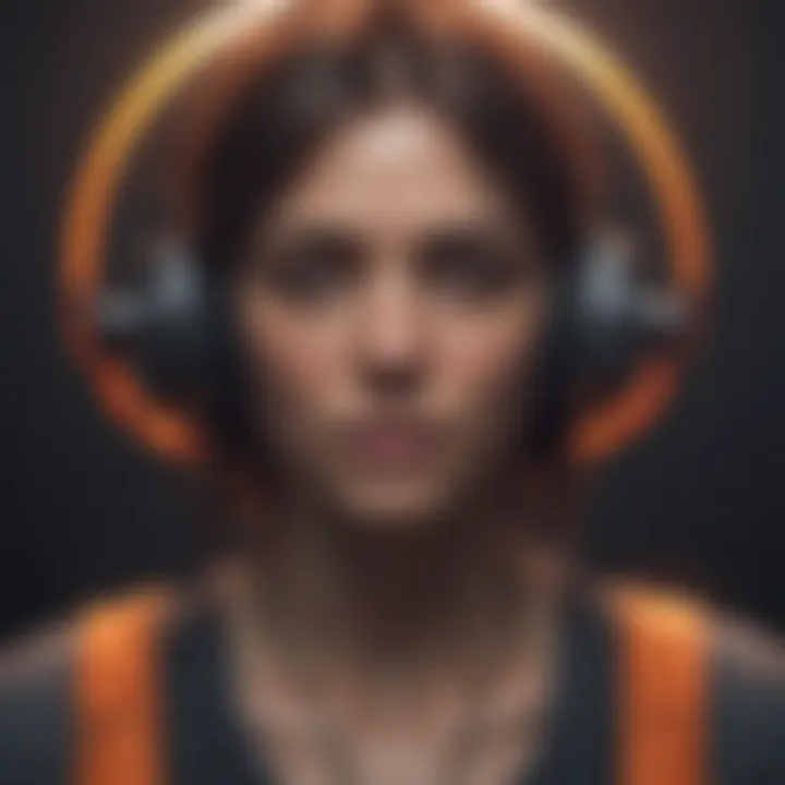 Visual representation of the psychological aspects of gaming