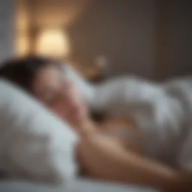 User interacting with a sleep tracking app on smartphone