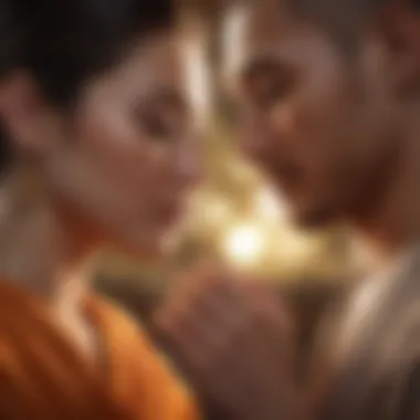 Loyalty in Relationships Symbolic representation of loyalty through intertwined elements