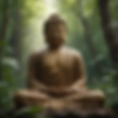 Buddha: The Essence of Tranquility Buddha sitting in meditation amidst serene nature