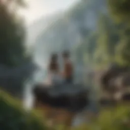 A serene landscape symbolizing tranquility and love