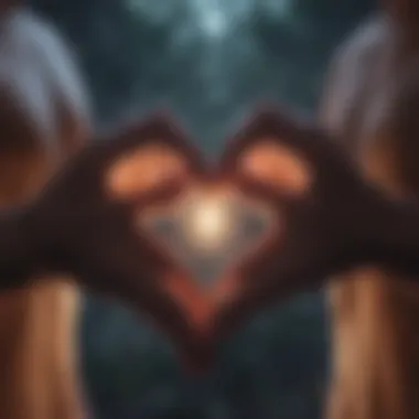 Fostering Deeper Connections Symbolic depiction of deeper connections with intertwined hearts.