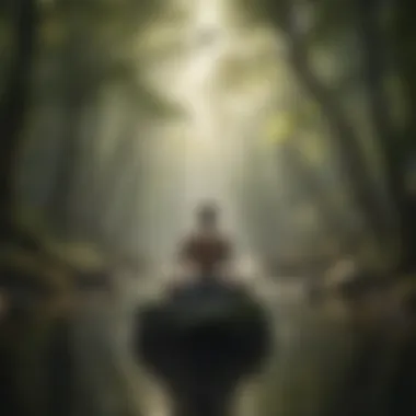The Essence of Calmness: Visualization for Meditation Visual representation of calmness and tranquility