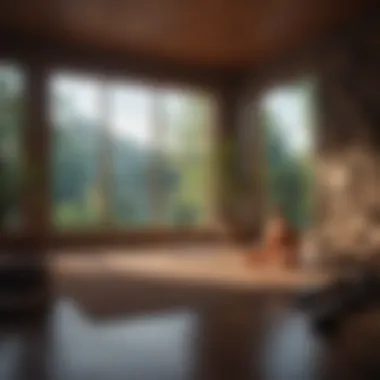 A Serene Meditation Space for Inner Peace Meditation space with soothing elements