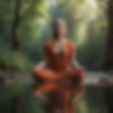 Meditation for Inner Calm Individual practicing meditation in a tranquil setting
