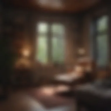 Comfort in Reading A cozy reading nook with soft lighting