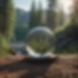 A serene landscape promoting emotional tranquility