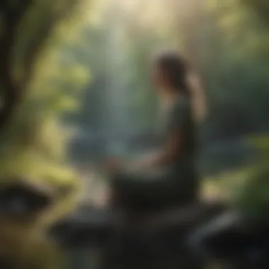 Embracing Nature for Peaceful Mind Serene nature scene promoting relaxation