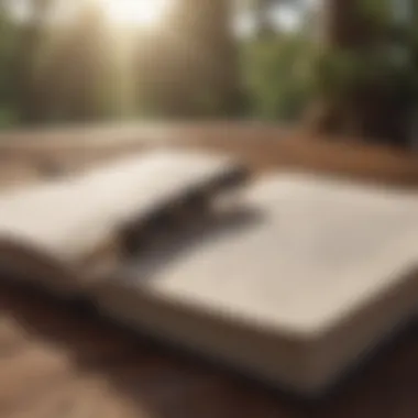 The Journey Within A close-up of a journal and pen, symbolizing self-reflection and coping strategies.