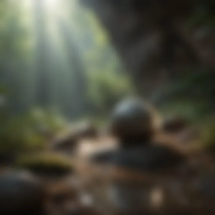 Calm environment with soothing auditory elements