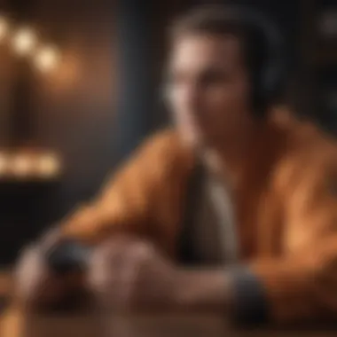Mindfulness in Gaming A player engaging in mindfulness through a calming game