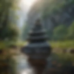 A serene landscape symbolizing balance and tranquility
