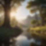 A serene landscape reflecting inner peace