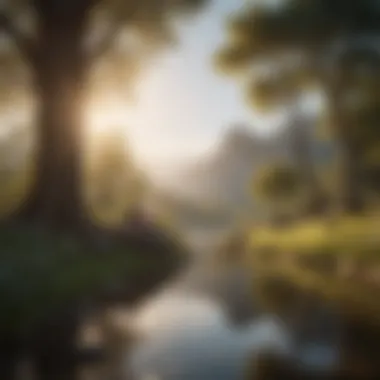 The Essence of Gratitude A serene landscape reflecting inner peace