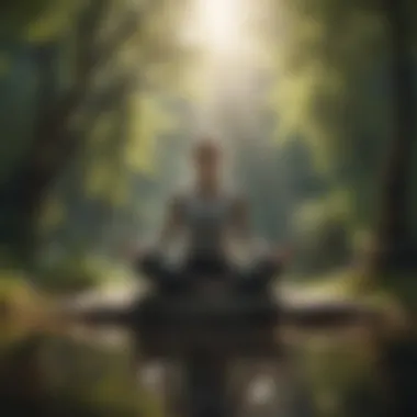 Meditation for Mental Clarity A person meditating in a peaceful environment surrounded by nature