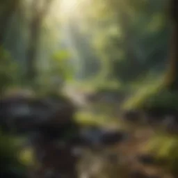 A serene landscape symbolizing growth and transformation
