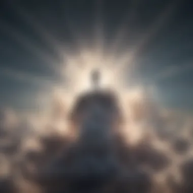Illuminating Generosity Light breaking through clouds symbolizing hope and positivity