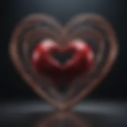 A serene scene depicting intertwined hearts symbolizing love's depth.