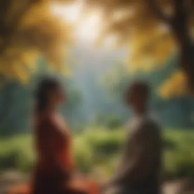 A peaceful landscape representing harmony and balance in relationships