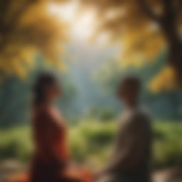 A peaceful landscape representing harmony and balance in relationships