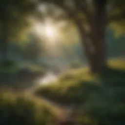 A serene landscape symbolizing peace and tranquility
