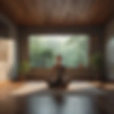 Creating Tranquility: The Ideal Meditation Space Calm indoor space for meditation practice