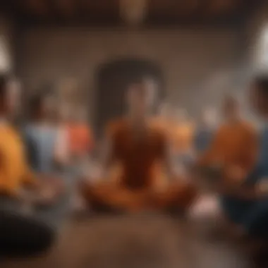 Unity in Diversity: Meditation for All Diverse group practicing meditation