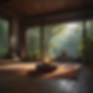 A tranquil space for meditation practice