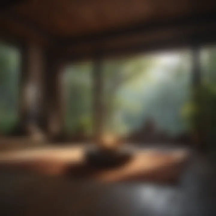 A tranquil space for meditation practice