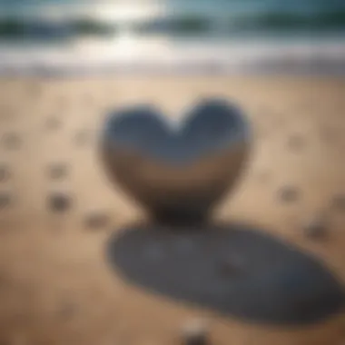 Resilience in Love A heart-shaped stone on a beach illustrating resilience in relationships