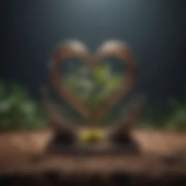 The Journey of Love and Growth Abstract representation of love and personal growth