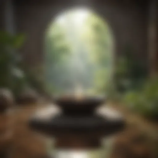 Serene environment for meditation
