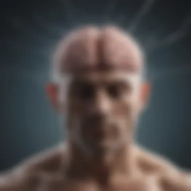 Illustration of enhanced brain activity through meditation Visual representation of brain activity during meditation