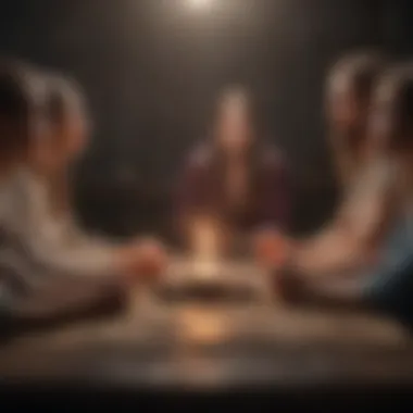 A group engaged in meaningful conversation