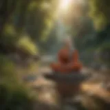A serene landscape symbolizing inner peace and happiness