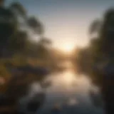 A serene landscape reflecting the essence of mindfulness