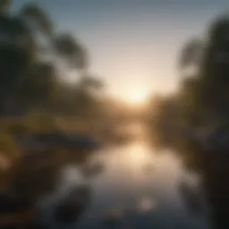 A serene landscape reflecting the essence of mindfulness
