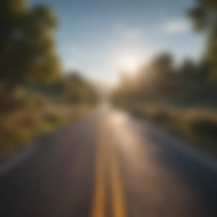 An open road representing the journey of self-discovery