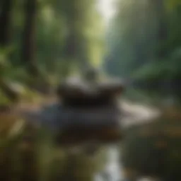 Mindful reflection in nature