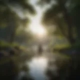A serene landscape symbolizing inner peace