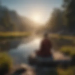 A serene landscape symbolizing inner peace and self-acceptance