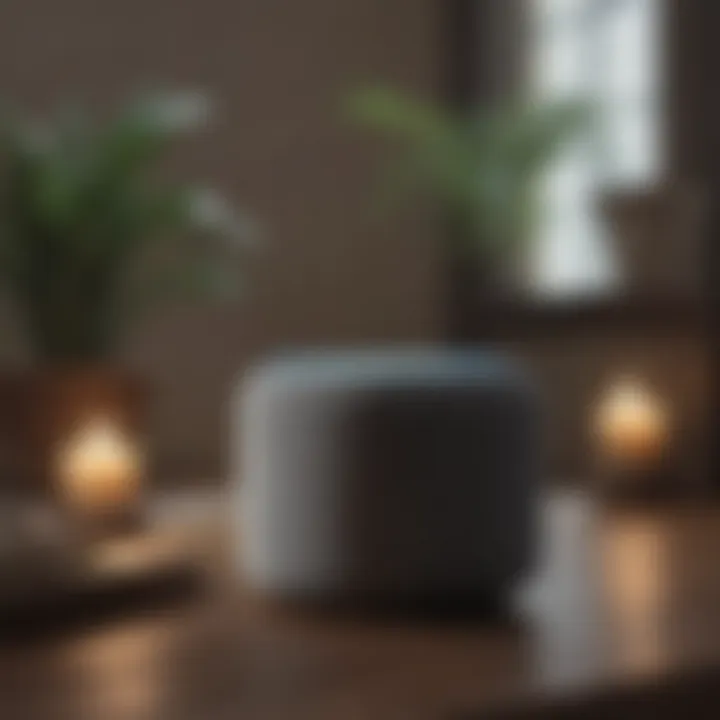 An Alexa device showcasing guided meditation options on a screen.